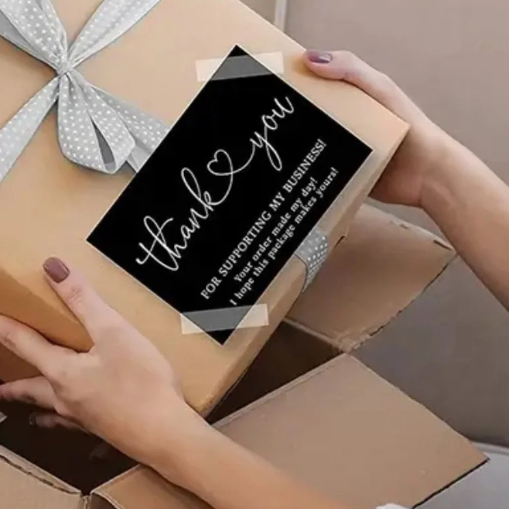 Black Thank You Cards